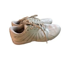 Varsity Miza Step Up White Silver Womens Cheerleading Cheer Team Shoes Sz 8.5